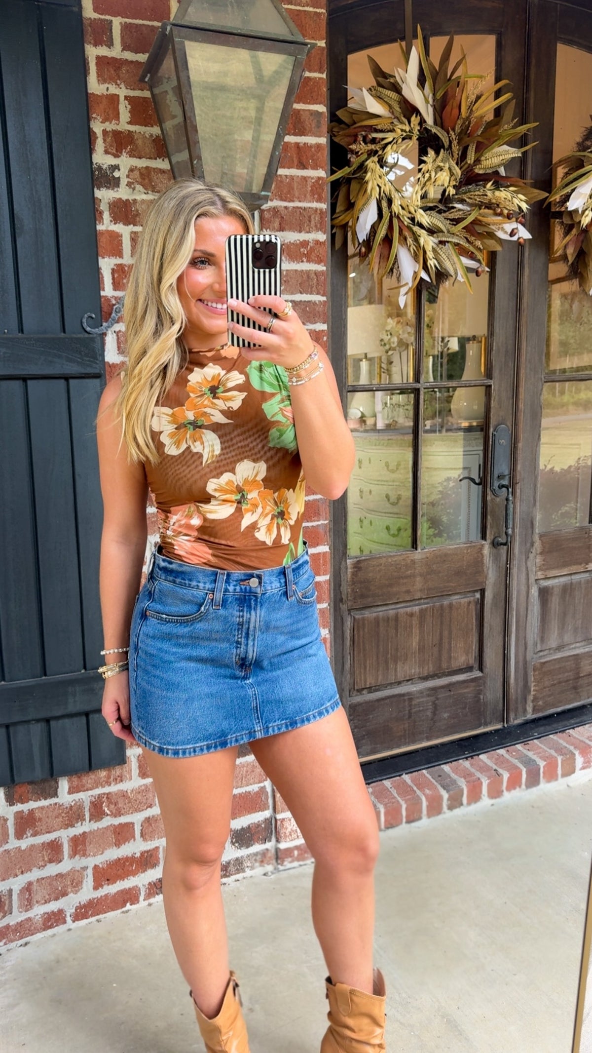 Autumn Mesh Top
