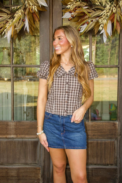Riley Gingham Top
