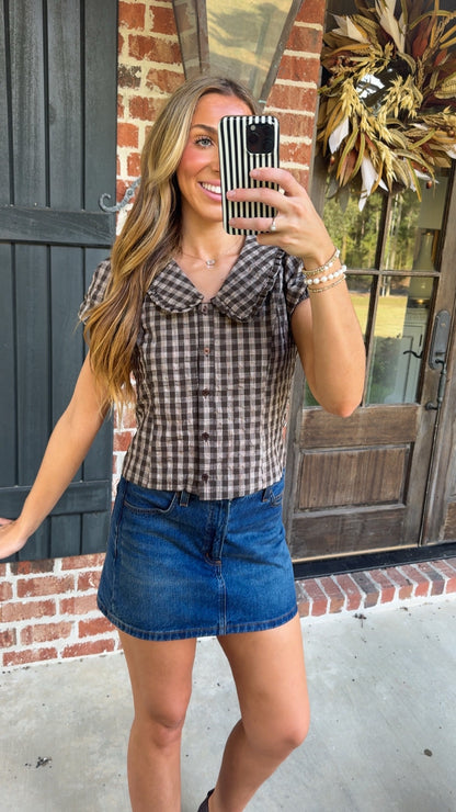 Riley Gingham Top