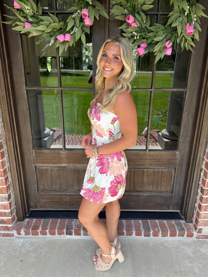 Camellia Strapless Mini Dress