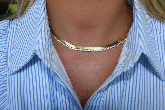 Herring Bone Necklace *FINAL SALE*