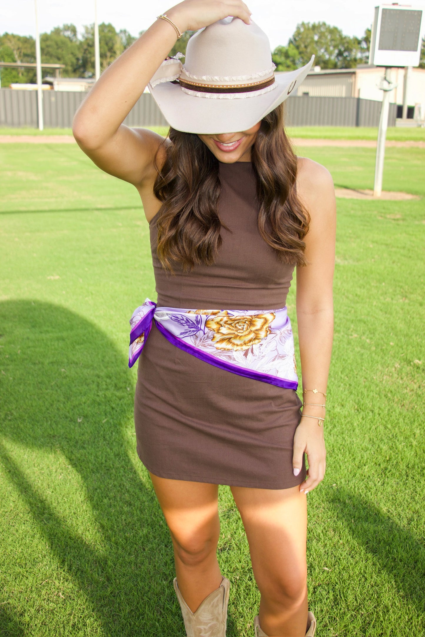 Kickoff Brown Mini Dress